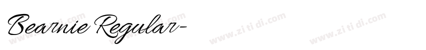 Bearnie Regular字体转换 Bearnie Regular字体转换